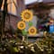 Glitzhome® 48.25" Fall Metal Sunflowers Yard Stake